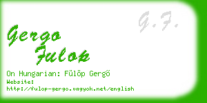 gergo fulop business card